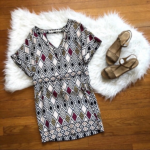 TWELFTH STREET by Cynthia Vincent Silk Print Dress - Picture 3 of 9